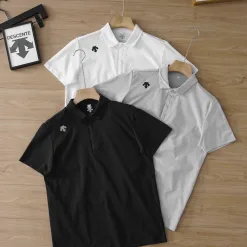 Premium Qualität Descente Kurzarmhemden Weiß Casual Luxury