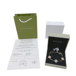 Hochwertiges Van Cleef & Arpels Armband Grau Vintage Luxus