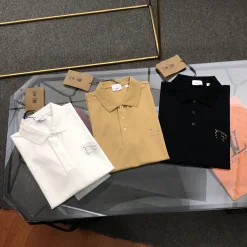 Hochwertige Burberry T-Shirts Schwarz Klassisch Luxus