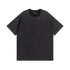 Luxus Balenciaga Kurzarm Baumwolle Klassischer Stil
