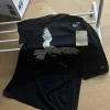 Luxuriöse Yohji Yamamoto Kurzarm-Kollektion mit Baumwolldruck