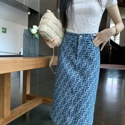 Luxus Fendi Rock Denim Jacquard Luxus