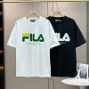 Premium Fila Kurzarm Schwarz Baumwolle Casual Style