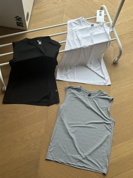 Hochwertige Lululemon Weste Schwarz Atmungsaktive Kollektion