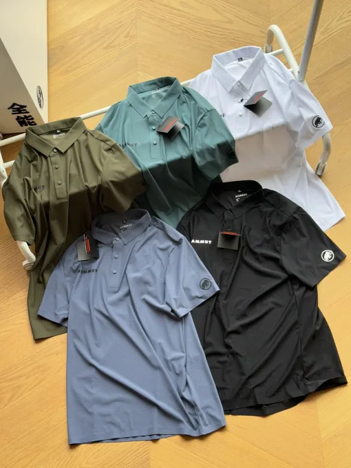 Luxuriöse Mammut Kurzarm-Kollektion aus schwarzer Seide