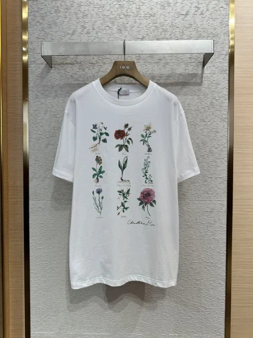 Premium Qualität Dior Kurzarm Baumwolle Luxus