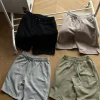 Premium Ami Shorts Schwarz Baumwolle Bestickt Luxus