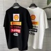 Premium Qualität Supreme Kurzarm Schwarz Baumwolle Logo Kollektion
