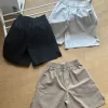 Hochwertige Bottega Veneta Shorts Schwarz Baumwolle Solid Luxus