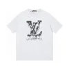 Hochwertiges Louis Vuitton Kurzarmhemd im schwarzen Logo-Stil