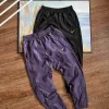 Luxuriöse Nike Cropped Pants Blaue Nylon-Atmungskollektion