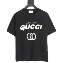 Hochwertige Gucci-Kollektion mit kurzen Ärmeln in Schwarz