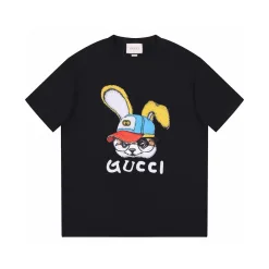 Bestseller Gucci Kurzarm-Kollektion aus schwarzer Baumwolle