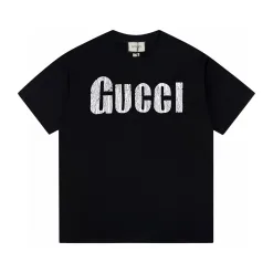 Premium Gucci Kurzarm-Stil in Schwarz gewaschen