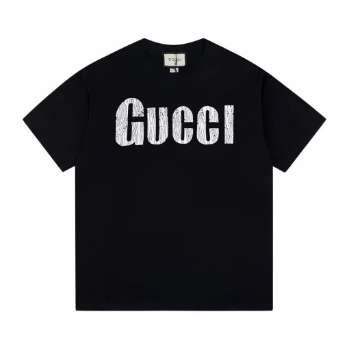 Premium Gucci Kurzarm-Stil in Schwarz gewaschen
