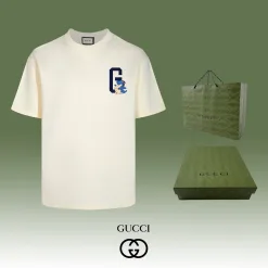 Premium Gucci Kurzarm-Stil in Schwarz gewaschen