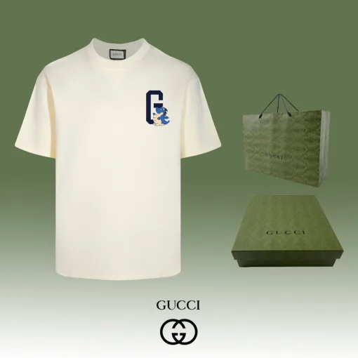 Premium Gucci Kurzarm-Stil in Schwarz gewaschen