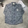 Luxus-Gucci-Mantel im Denim-Jacquard-Stil