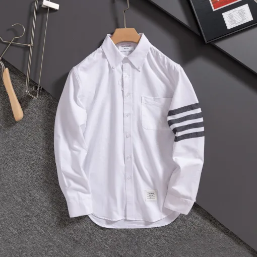 Bestseller Thom Browne Hemd Grau Streifen Stil
