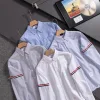 Premium Qualität Thom Browne Langarm Schwarz Baumwolle Klassischer Stil
