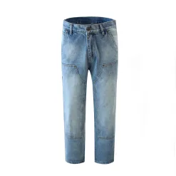 Hochwertige Carhartt Jeans im Distressed-Stil in Blau