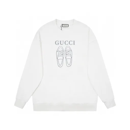 Premium Gucci Sweatshirts Schwarz Baumwolle Logo Luxus
