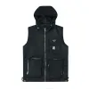 Bestseller Prada Ärmelloses schwarzes Nylon Solid Kollektion