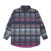 Meistverkaufte Louis Vuitton Langarm Rot Plaid Luxus