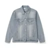 Premium Qualität Saint Laurent Jacken Blue Denim Strass Luxus
