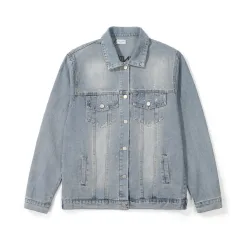 Premium Qualität Saint Laurent Jacken Blue Denim Strass Luxus