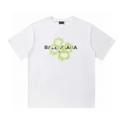 Hochwertiger Balenciaga Kurzarm-Baumwolldruck Luxus