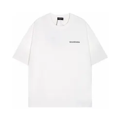 Hochwertige Balenciaga Kurzarm Baumwolle Klassischer Stil