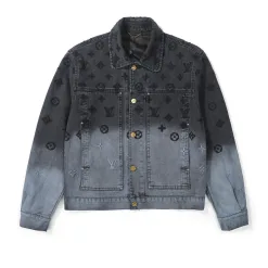 Luxus-Hosen von Louis Vuitton aus der Silver Denim Gradient Kollektion