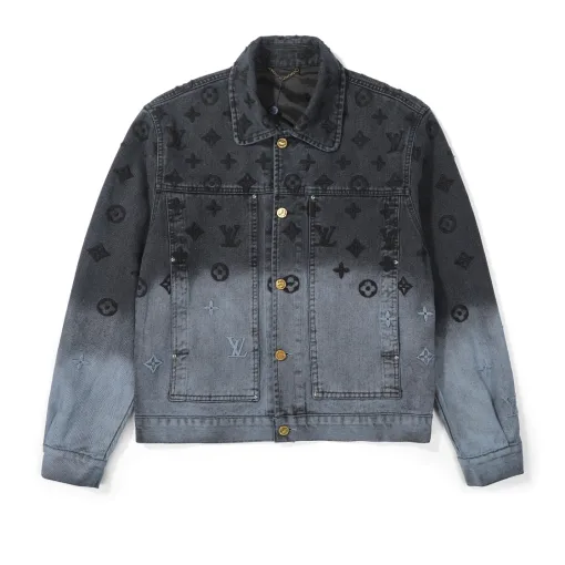 Luxus-Hosen von Louis Vuitton aus der Silver Denim Gradient Kollektion