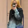 Premium Louis Vuitton Hose Silber Denim Gradient Luxus