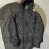 Premium Fendi Daunenjacken Schwarzer Strick Monogramm-Stil