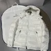 Meistverkaufte Moncler Jacken Weiß Stickerei Stil