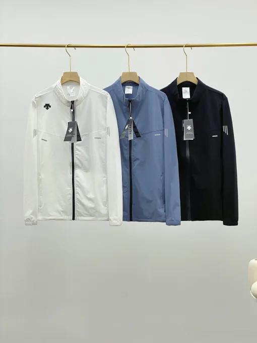 Premium Descente Langarm Schwarz Atmungsaktive Kollektion