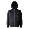 Premium Prada Mantel Schwarz Nylon Solid Style