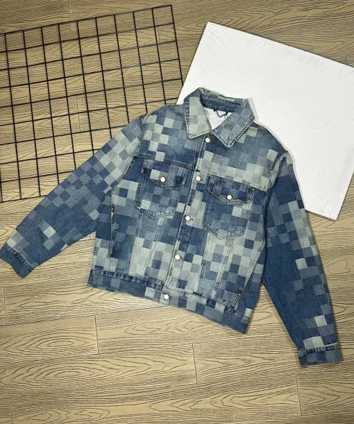 Hochwertige Louis Vuitton Jacken Denim Gradient Kollektion