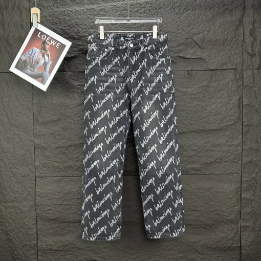 Luxus Balenciaga Jeans Grau verwaschen Luxus