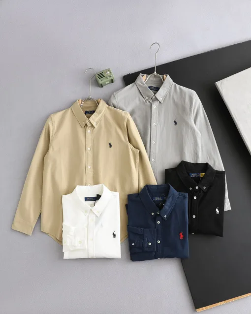 Bestseller: Ralph Lauren Langarmshirt aus weißer Baumwolle mit Logo-Kollektion