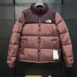 Premium Qualität The North Face Daunenjacken Burgunder Klassischer Stil