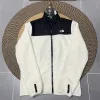 Premium Qualität The North Face Jacken Weiß Fleece Patchwork Luxus