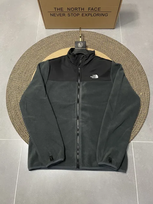 Premium Qualität The North Face Jacken Grau Fleece Patchwork Luxus