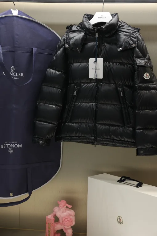 Hochwertige Moncler Jacken Weiß Nylon Classic Collection