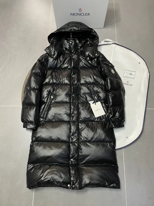 Premium Moncler Mäntel Weiß Nylon Klassischer Luxus