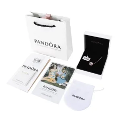Premium Pandora Halskette Pink Elegant Collection