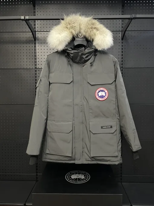 Hochwertige Canada Goose Mäntel Weiß Polyester Klassischer Luxus