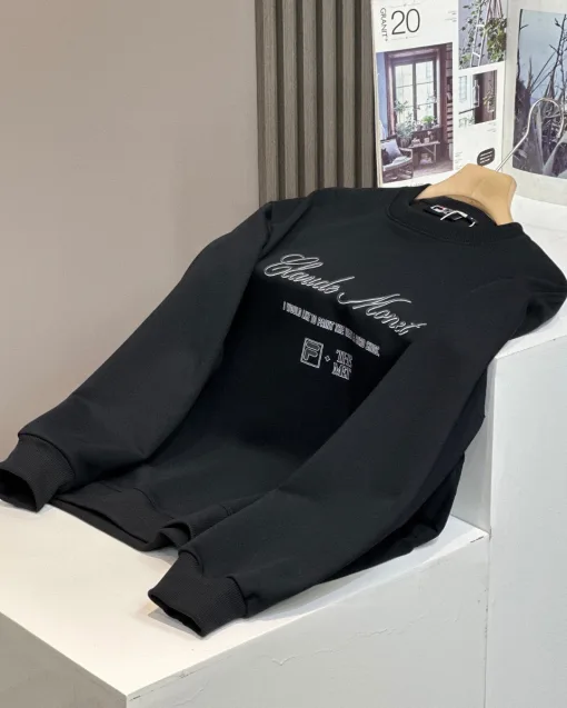 Hochwertiger Fila Hoodie Schwarz Casual Kollektion